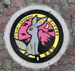 イーブイマンホール(『ポケふた』) | いぶすき観光ネット